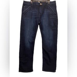 Tom Tailor Trad Jeans Low Relaxed Straight 38x32 Dark Whiskered